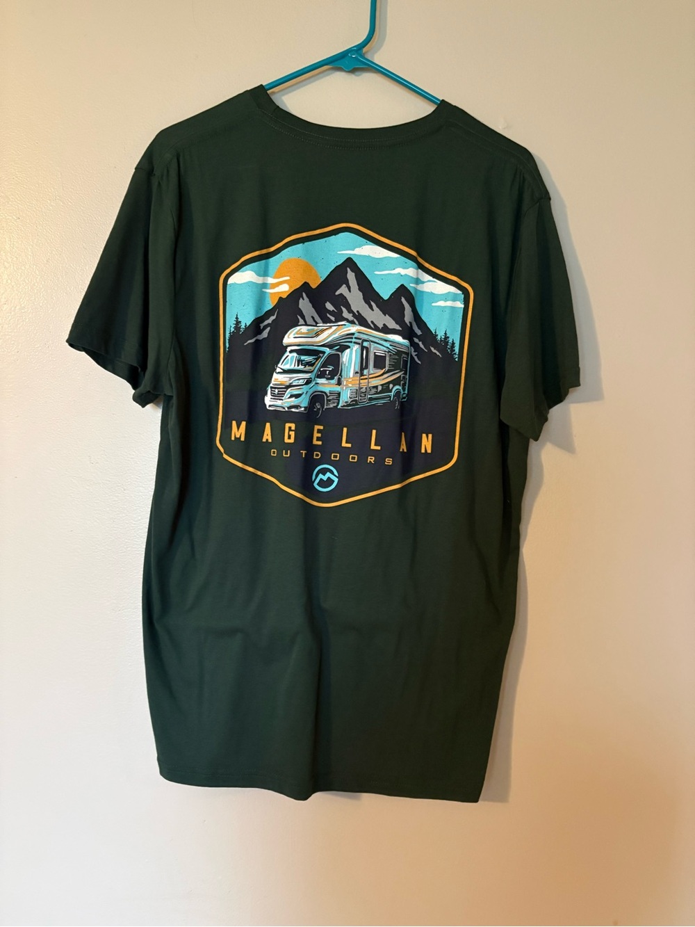 Magellan Outdoors Men's Dark Green Short-Sleeve Performance Tee